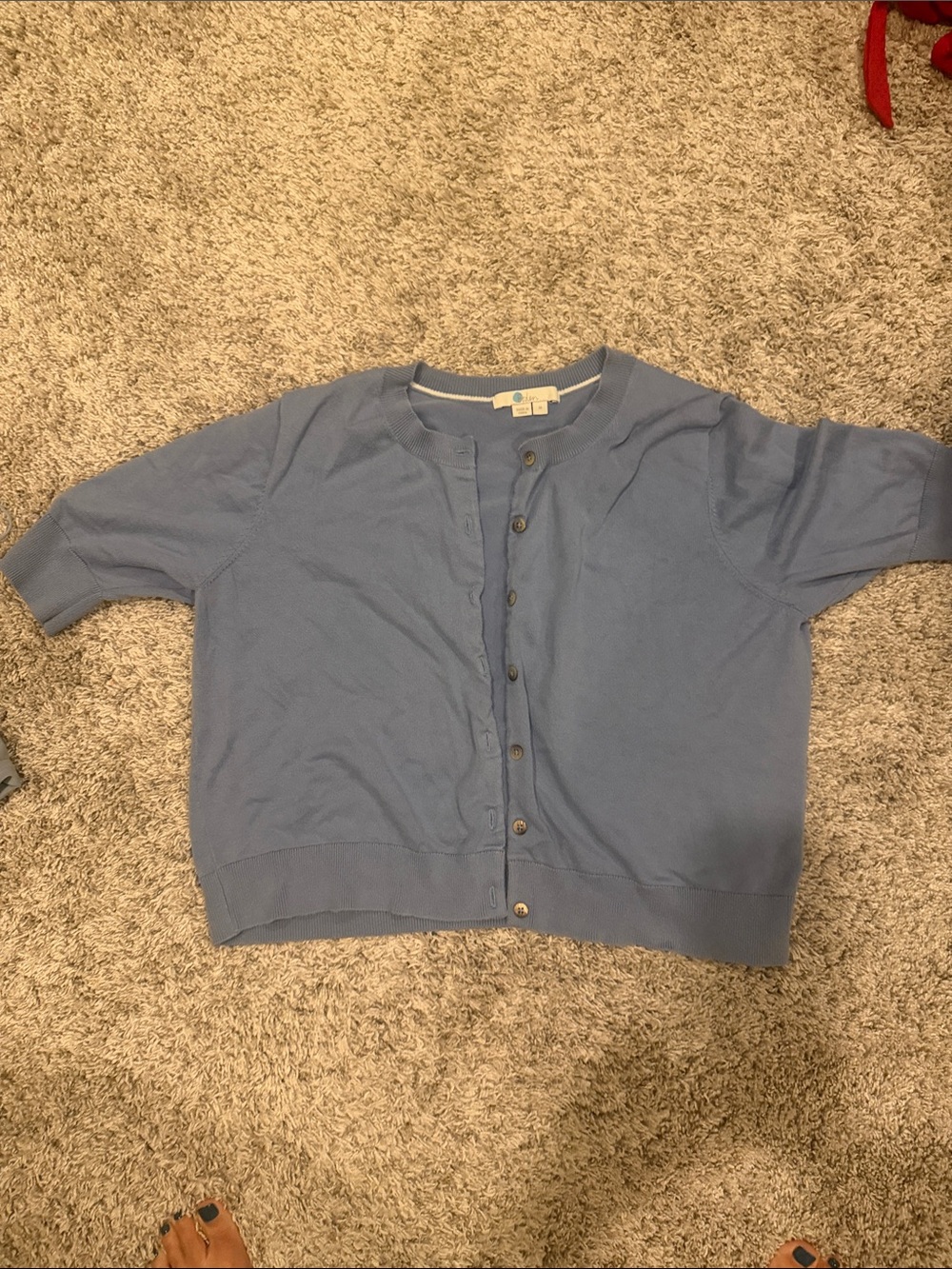 Boden Light Blue women’s Button-Front Cardigan